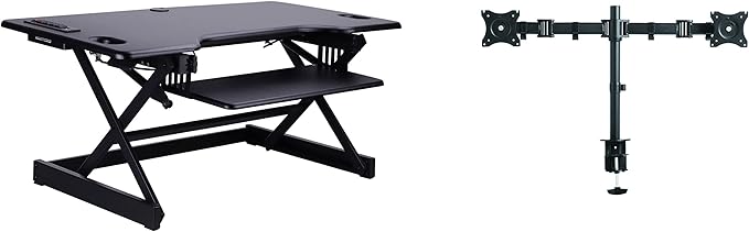 Rocelco 46" Height Adjustable Standing Desk Converter by Rocelco
