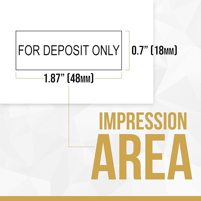 for Deposit Only Customized Office Self Inking Stamp - Image 5