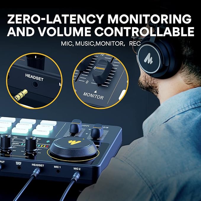 MAONO Podcast Equipment Bundle Audio mixer All-in-One Podcast Production Studio - Image 8