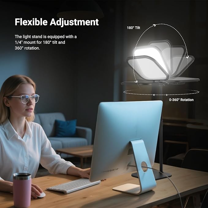NEEWER Basics 2 Pack 10.8" Video Conference Lighting - Image 6