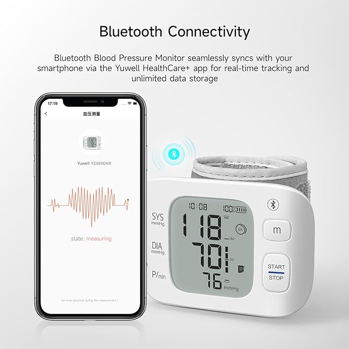 yuwell Smart Wrist Blood Pressure Monitor - Image 3