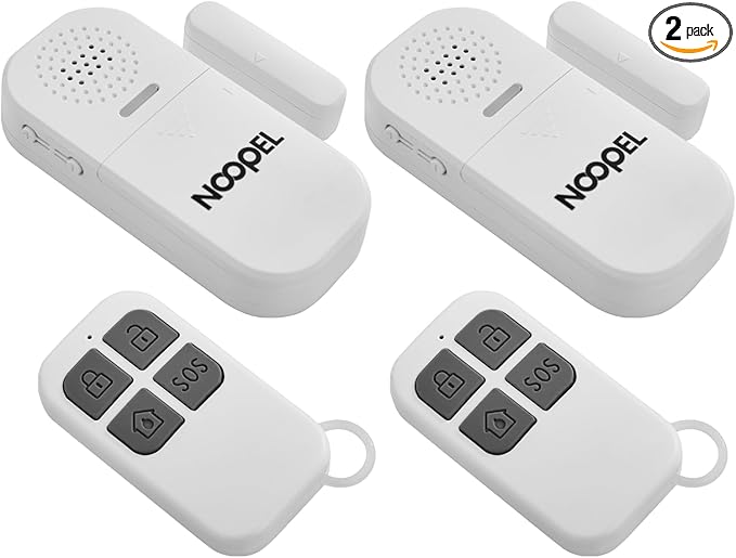 Door Alarms for Kids Safety, 2 Pack 130dB Window Sensor Pool Alarms When Opened by FocusonYourSafety