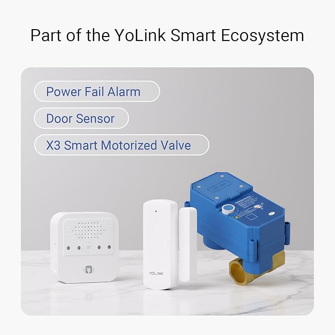 YoLink Water Leak Starter Kit: Hub + 4 Leak Sensor 1, LoRa Long-Range, - Image 8