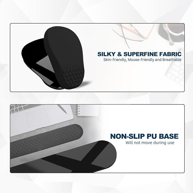 Hasinart Ergonomic Mouse Pad and Keyboard Wrist Rest - Image 4