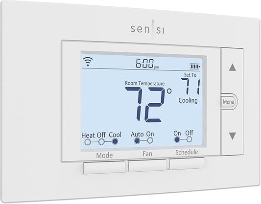 Sensi Smart Thermostat, 100 Years Of Expertise, Data Privacy, Programmable by Sensi