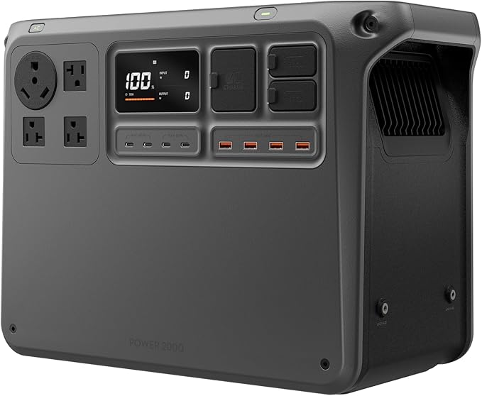 DJI Power 2000 Portable Power Station, 2048Wh LFP Battery, Compact Size by DJI