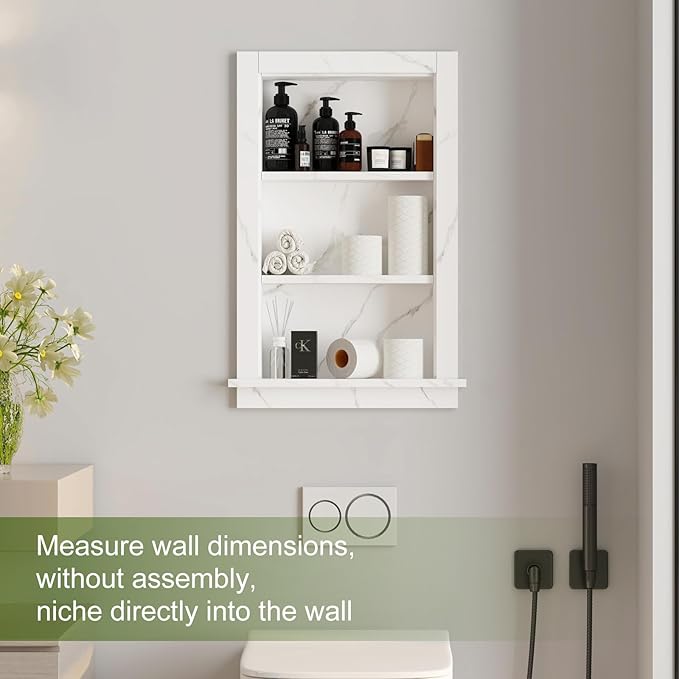 Recessed Medicine Cabinet, 14x24 Bathroom Cabinet - Image 4