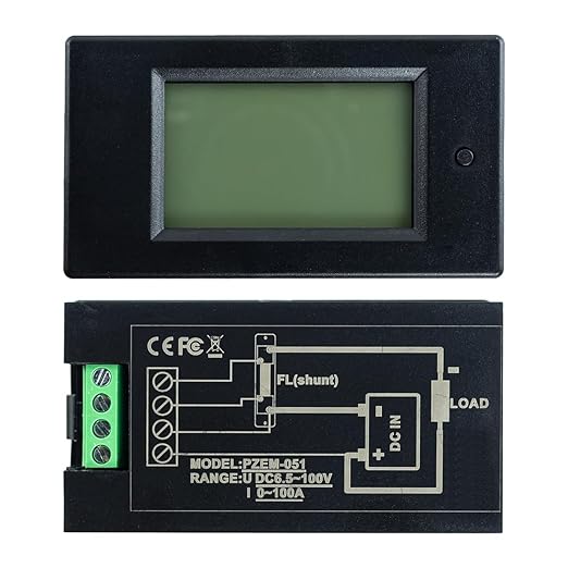 Hosyond DC 6.5-100V 0-100A LCD Display Digital Power Monitoring Meter Voltage - Image 5
