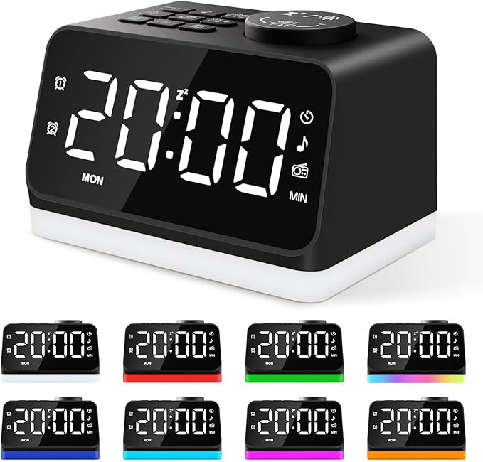 JALL Digital Alarm Clock with FM Radio - Image 8