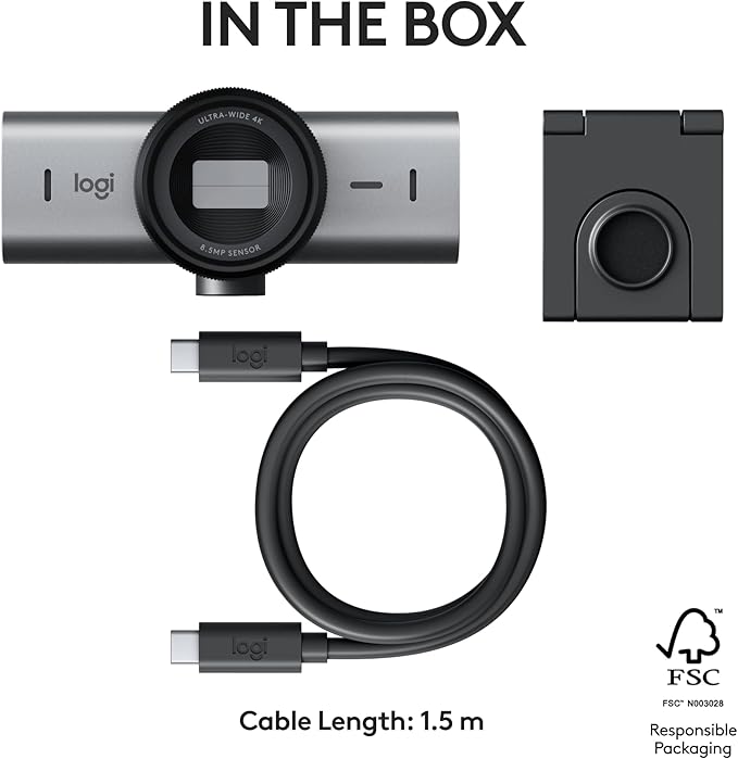 Logitech MX Brio Ultra HD 4K Collaboration, Streaming Webcam, 1080p at 60 FPS - Image 11