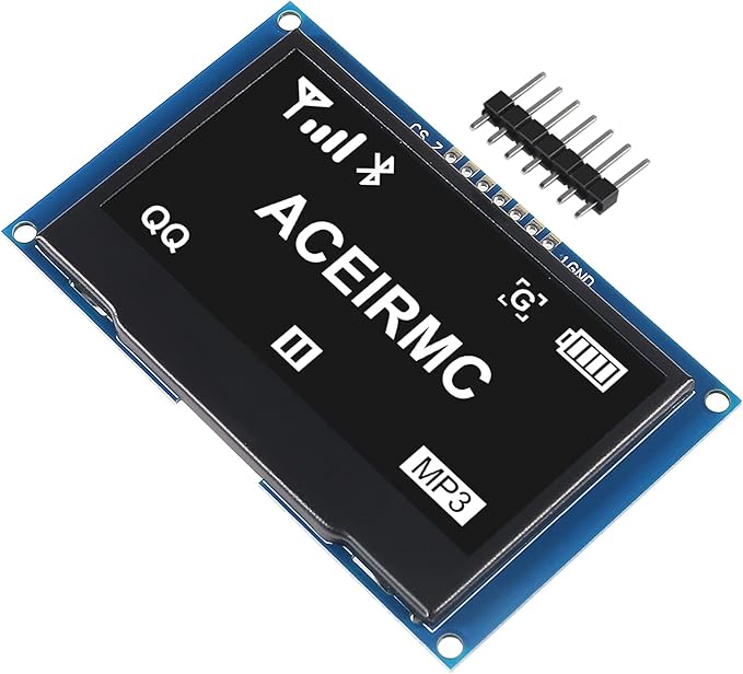 ACEIRMC 2.42 inch 128x64 OLED LCD Display Module SSD1309 7 Pin SPI/IIC I2C - Image 2