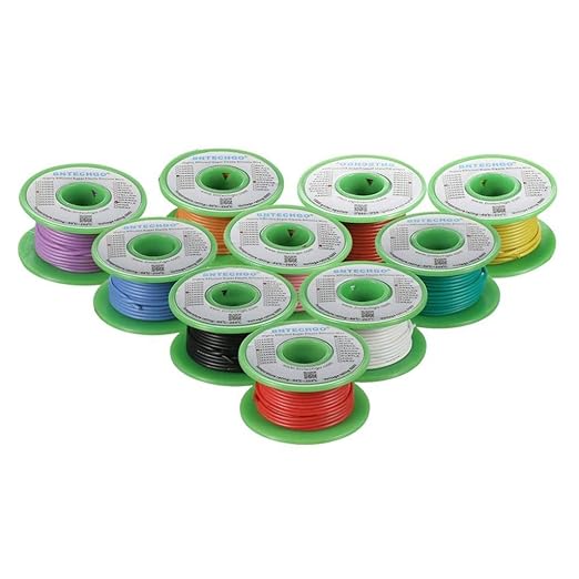 BNTECHGO 20 Gauge Silicone Wire Kit 10 Color Each 30 ft Flexible 20 AWG by BNTECHGO