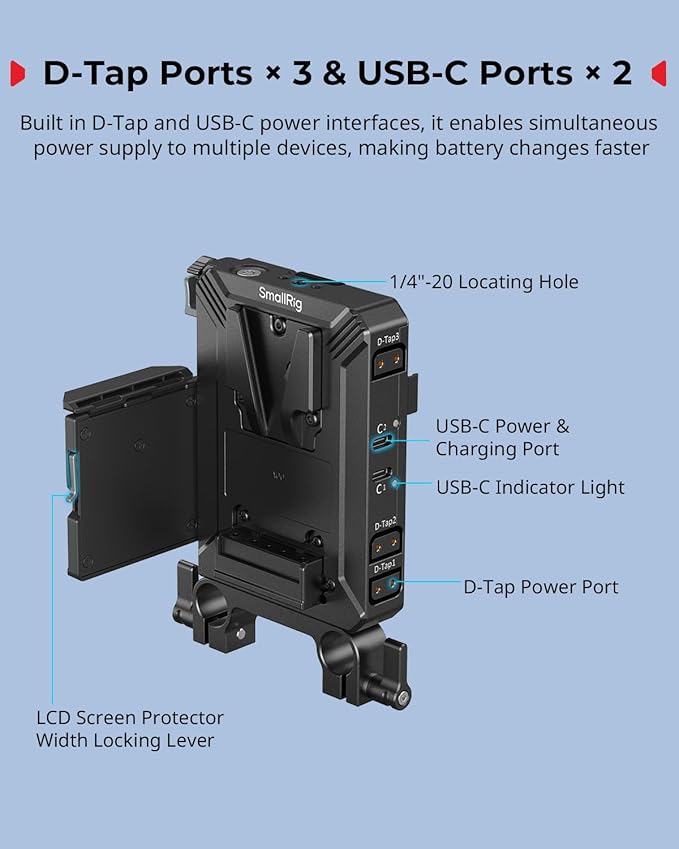 SMALLRIG V-Mount Battery Plate Kit - Image 5