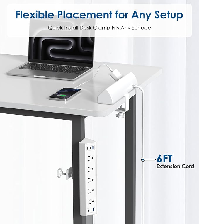 Jgstkcity Desk Clamp Power Strip USB C, 40W Total Fast Charging Station - Image 6