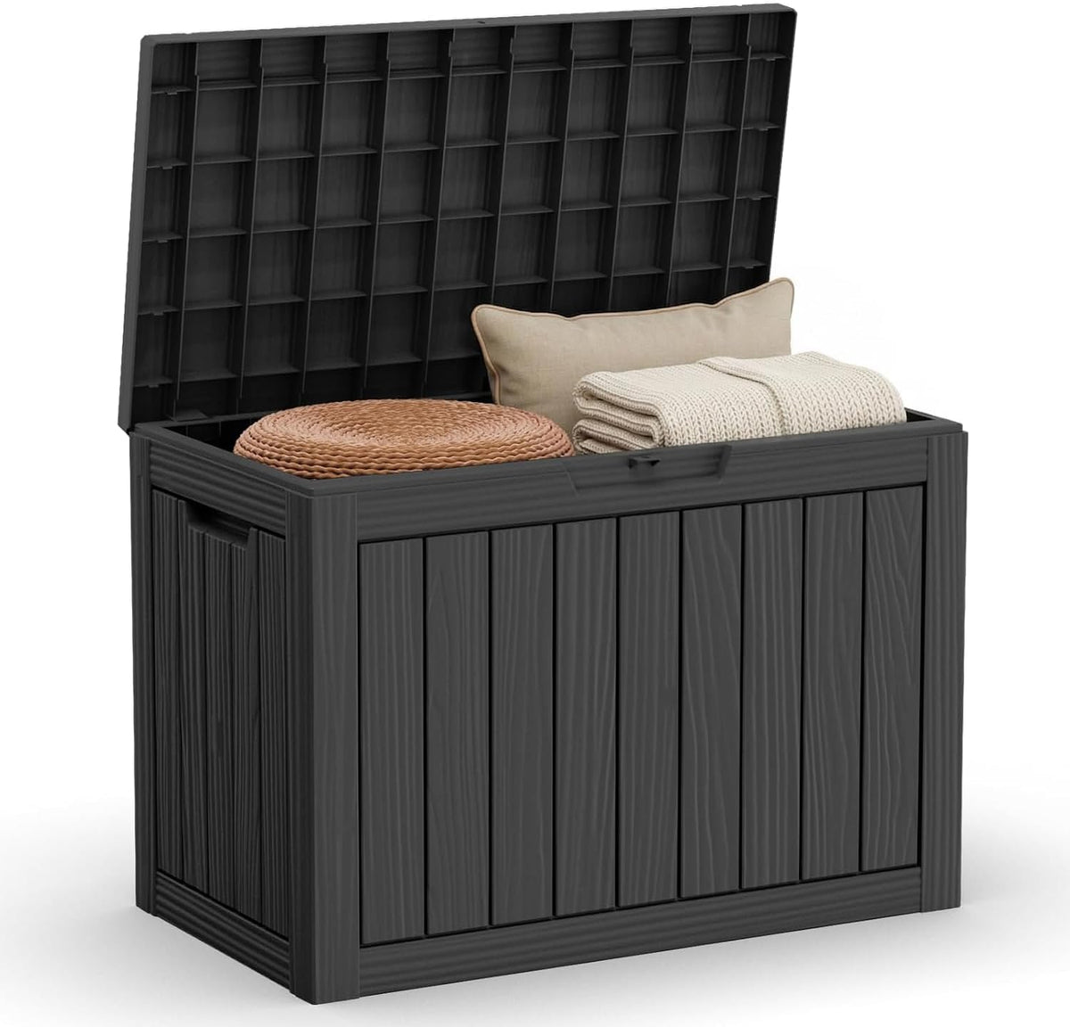 45 gallon outdoor deck box, lockable waterproof outdoor, main product view
