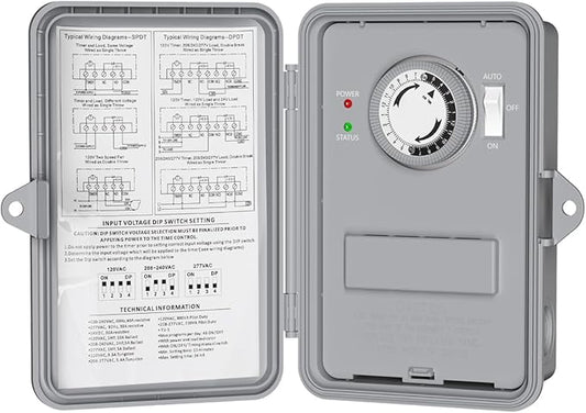 BN-LINK Pool Pump Timer, Outdoor Mechanical Timer Box, Heavy Duty 24 Hour by BN-LINK