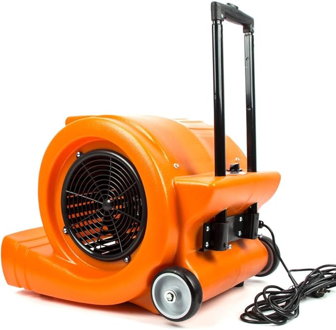 SUNMAX RT900A 3-Speed Air Mover 1.3HP 5000 CFM Powerful Floor Blower Carpet - Image 5