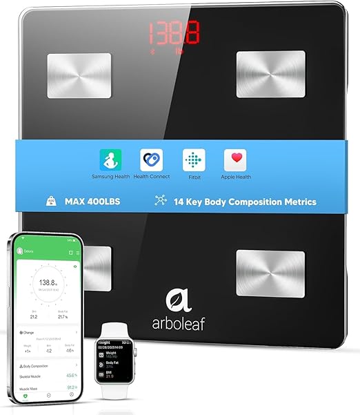 arboleaf Smart Scale for Body Weight and Fat, Body Composition Analyzer by arboleaf