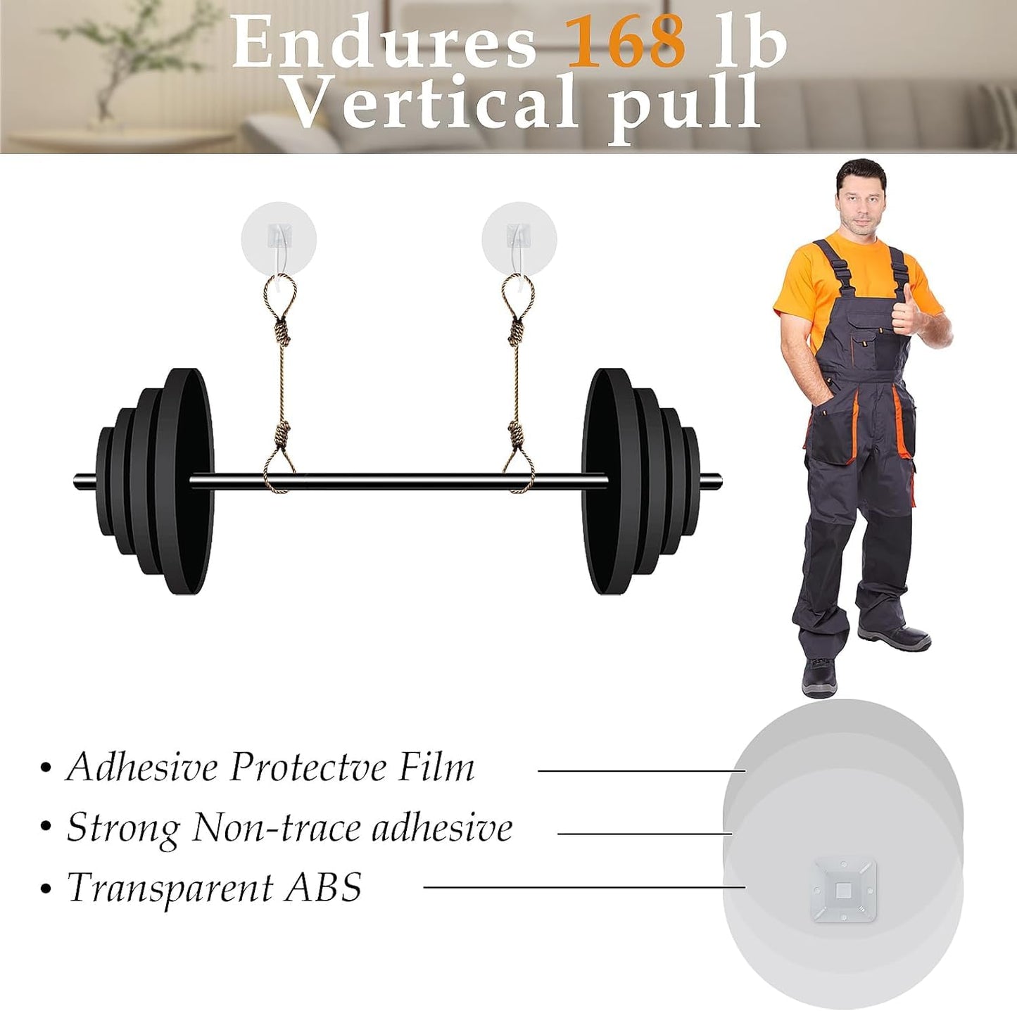 Furniture Anchors (30 Pack) No Drill Upgraded Straps for Baby Proofing, Self-Adhesive Secure 168 Pound Furniture Prevent Falling Anti Tip Earthquake Straps for Child Safety (Clear)