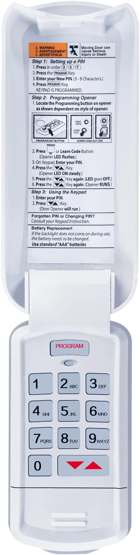 Genie Garage Door Opener Keypad GK-R, Wireless Keyless by ASONPAO