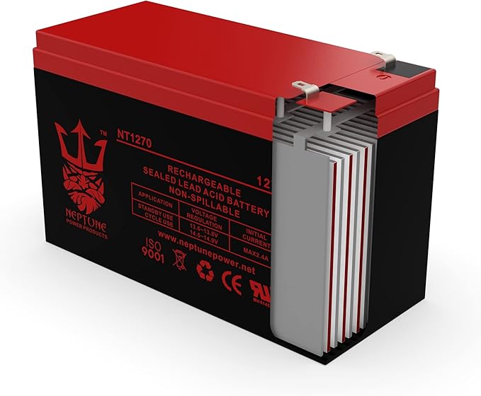 Neptune Power Products Brand NT1270 12V 7Ah Rechargeable Sealed Lead Acid - Image 6
