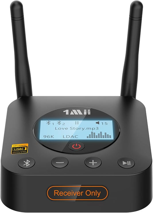 1Mii B06Pro+ Hi-Fi Bluetooth 5.2 Audio Receiver, LDAC Hi-Res Wireless Audio by 1Mii