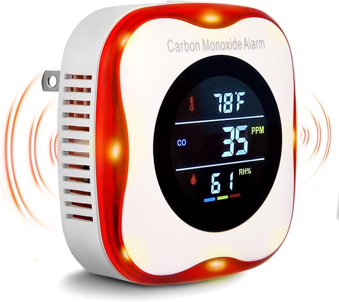 Vzmcov Plug-in Carbon Monoxide Detector by Vzmcov