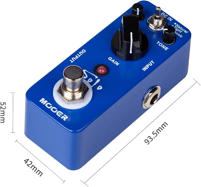 MOOER Solo distortion guitar pedal, high gain distortion, 3 modes, - Image 3