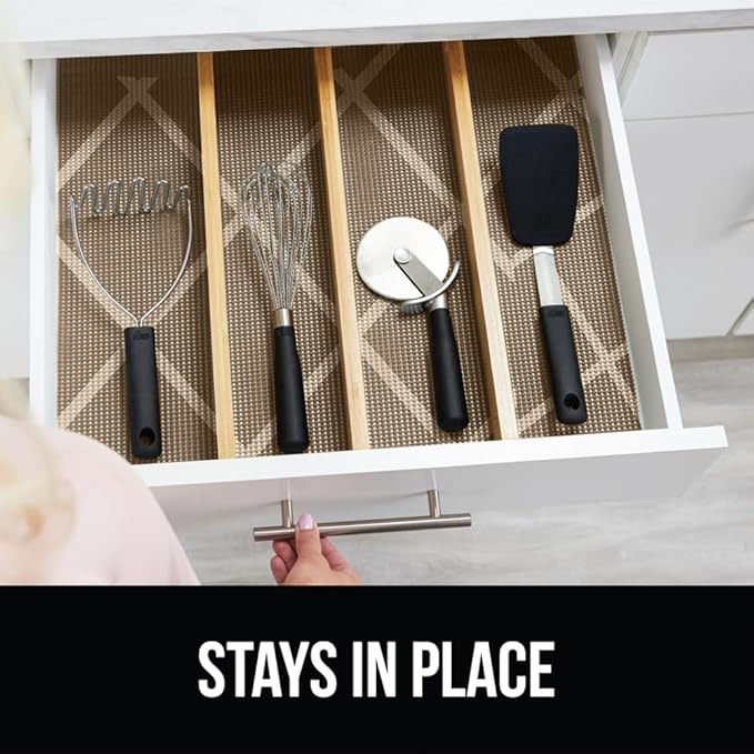 GORILLA GRIP powerGRIP Drawer Shelf and Cabinet Liner, Thick Strong Hold - Image 9