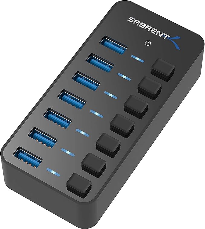 SABRENT 36W 7 Port USB 3.0 Hub by SABRENT