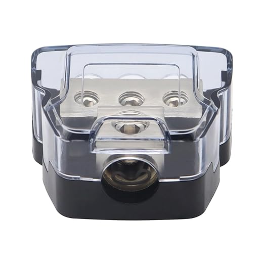 3Way Power Distribution Block 0 GA/ 4 GA in 4 Gauge/8 Gauge Wire Out Ground - Image 4