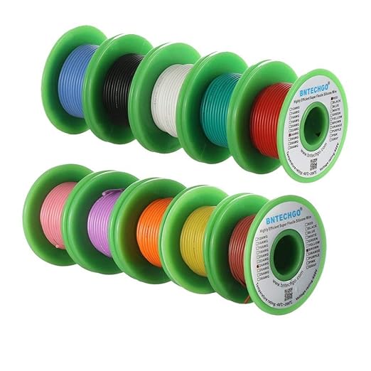 BNTECHGO 24 Gauge Silicone Wire Kit 10 Color Each 25 ft Flexible 24 AWG - Image 2