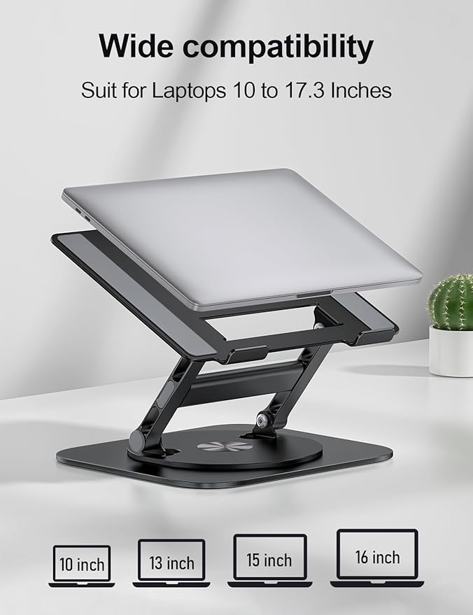 MCHOSE Laptop Stand, H-Design Stable Computer Stand, Ergonomic Laptop Riser - Image 6