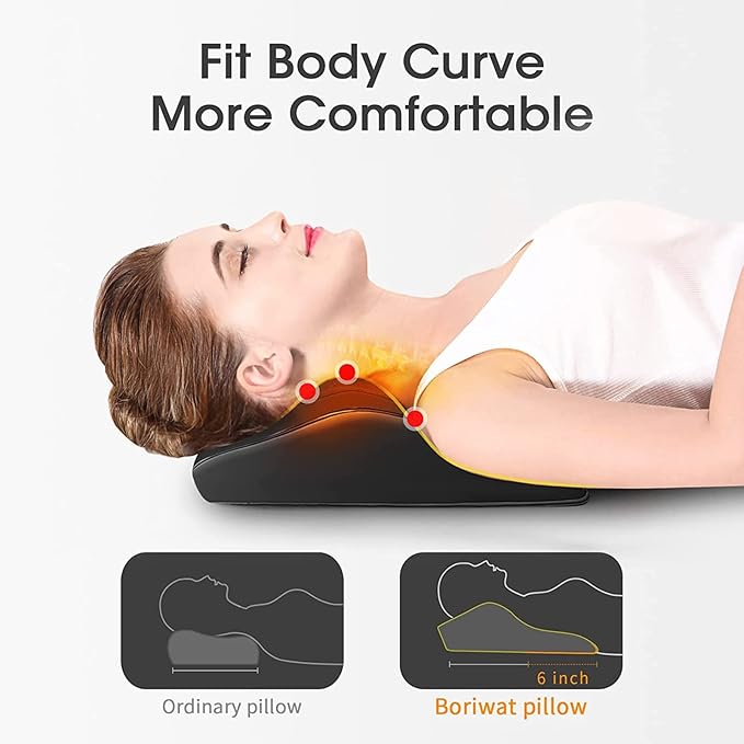 Boriwat Back Massager with Heat, 3D Kneading Massage Pillow - Image 2