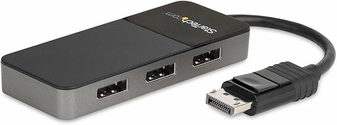StarTech.com 3-Port DisplayPort 1.4 Splitter, DisplayPort to 3x DP by StarTech