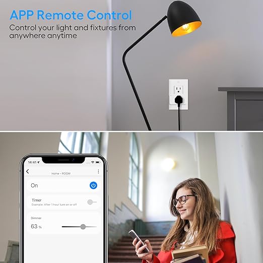 Zwave Dimmer Plug 800 Series 2 Pack, Dimmable Zwave Outlet Built-in Repeater - Image 6