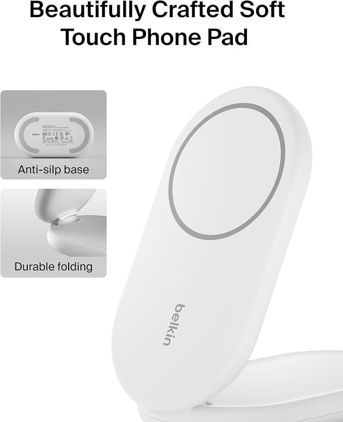 Belkin MagSafe-Compatible Charger, 2-in-1 Magnetic Foldable Charger 15W - Image 5