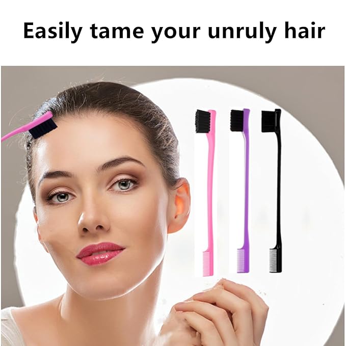 6Pack Double Sided Edge Control Hair Brush Professional Edge Control Hair Brush - Image 4