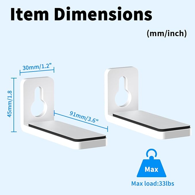 suptek Soundbar Wall Mount Shelf – Wall Mount Bracket - Image 8