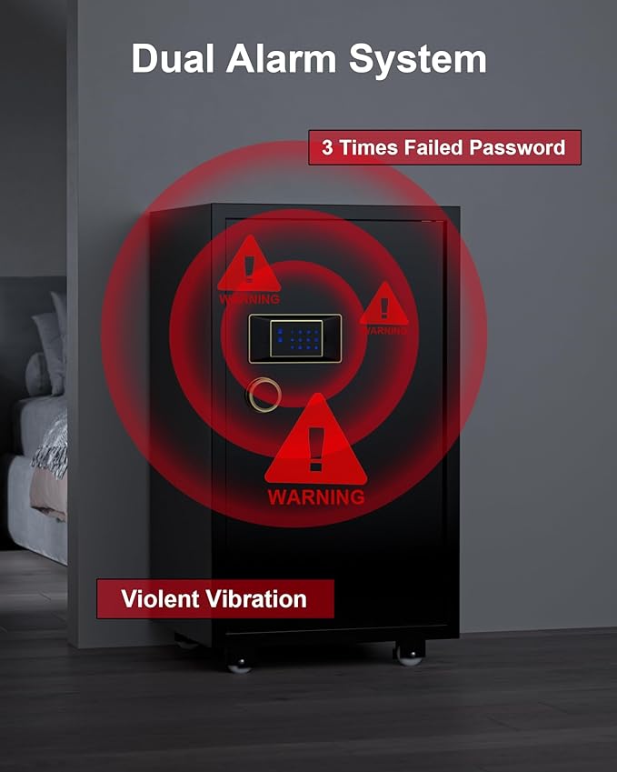TIGERKING 7.2 Cu Ft Large Home Security Safe – Solid Steel Jewelry Cabinet - Image 7