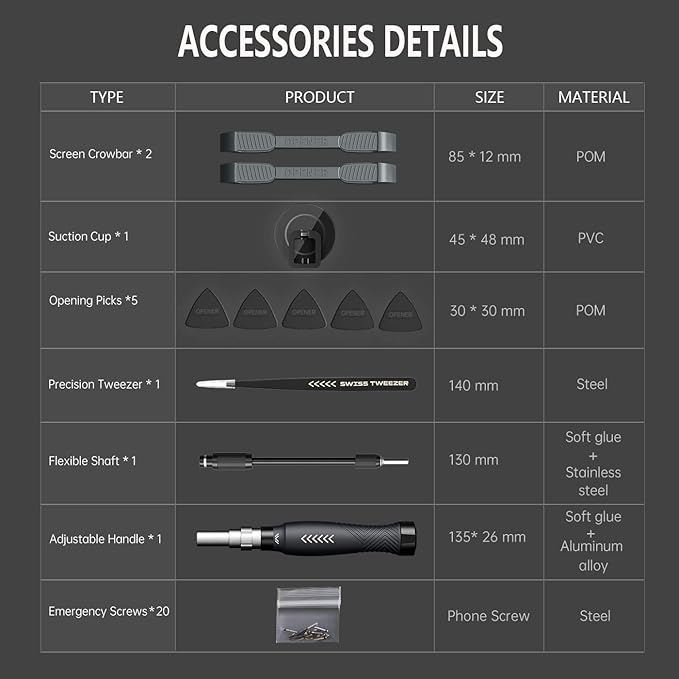 Precision Screwdriver Set, Laptop Screwdriver Kit, JAKEMY 164 in 1 Professional - Image 6