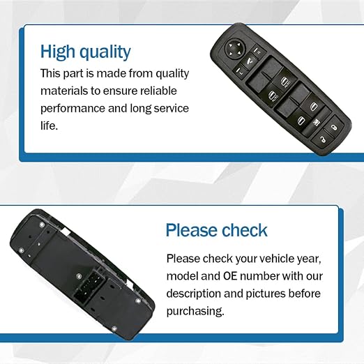 Master Power Window Control Switch Front Driver Side Fits - Image 6