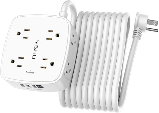 20 Ft Surge Protector Power Strip by YISHU