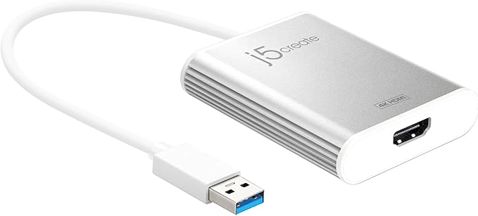 j5create USB 3.0 to 4K HDMI Display Adapter USB 3.0 Male Type-A Connector | by j5create