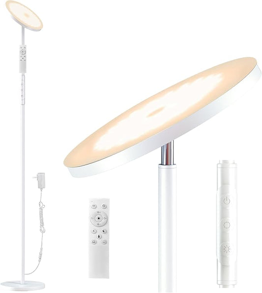 LED Floor Lamp, 3600LM Bright Standing Lamp 350W Equivalent by Yikuneng