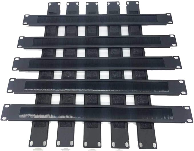 QiaoYoubang 10 Pack 1U Horizontal Rack Mount Cable Management Panel - Image 3