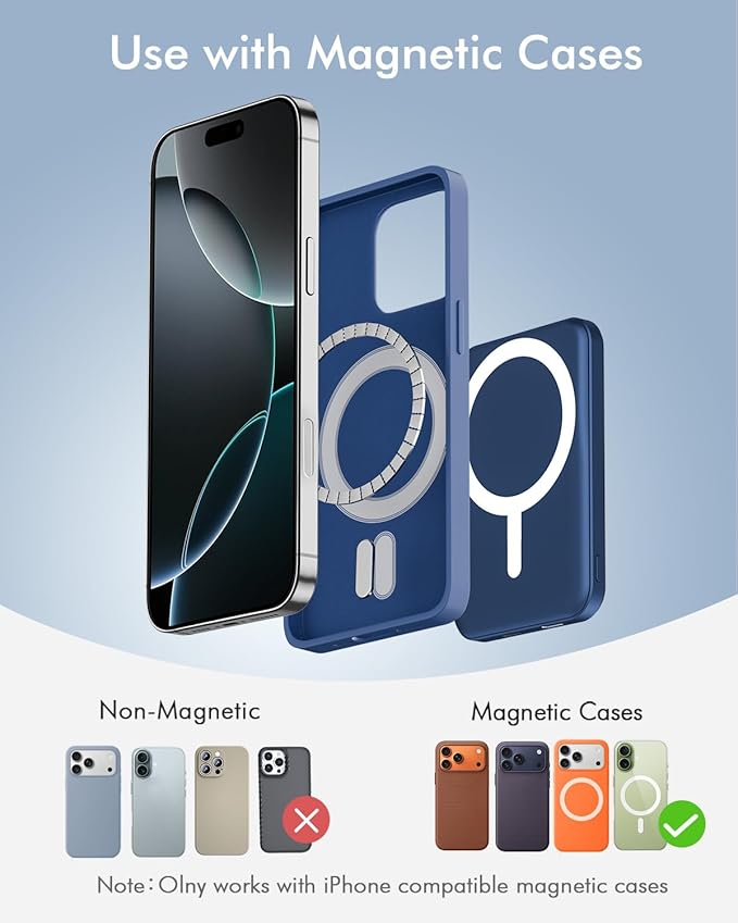 podoru for Magsafe Battery Pack, 5000mAh Magnetic Power Bank - Image 2