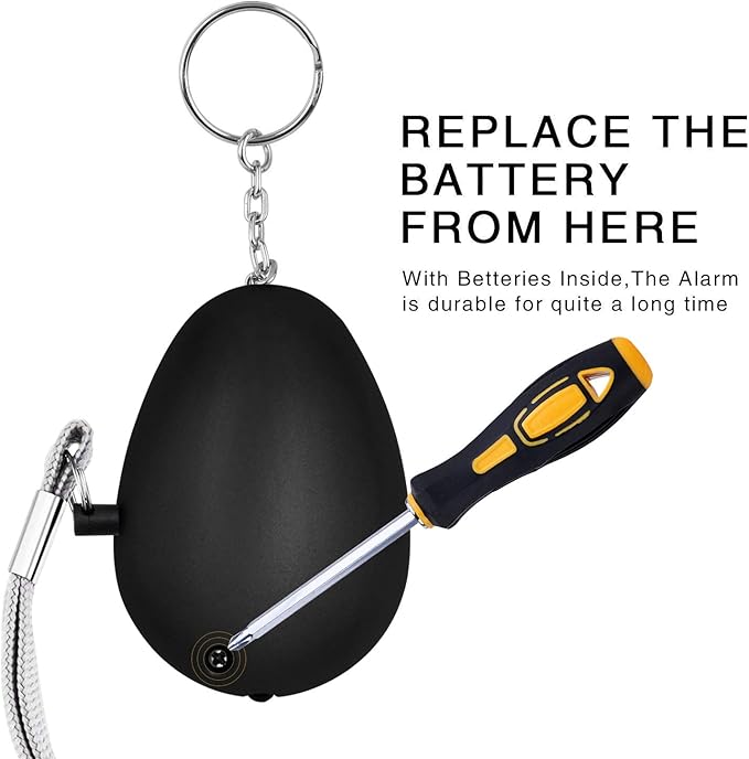 KOSIN Safe Sound Personal Alarm, 6 Pack 140DB Personal Security Alarm Keychain - Image 4
