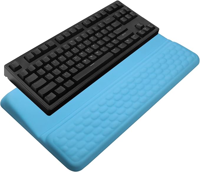 Computer Keyboard Stand with Wrist Rest, Ergonomic Tilted Keyboard Holder by KEPUTAIER
