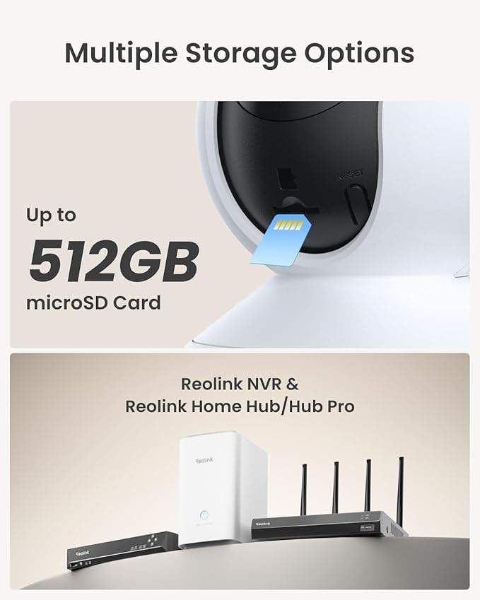 REOLINK Home Security Camera System, 4MP HD Plug-in Indoor WiFi 6 Pan Tilt Pet - Image 8